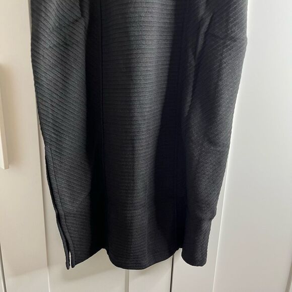 B.O.G. Band Of The Free RENEE BLACK RIBBED PENCIL SKIRT Women Small Side Slit NW - Picture 9 of 12